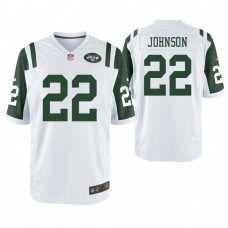 New York Jets #22 Trumaine Johnson White Game Jersey