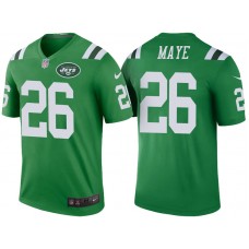 New York Jets #26 Marcus Maye Green Color Rush Legend Jersey