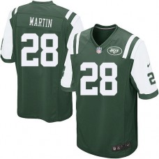 New York Jets #28 Curtis Martin Green Game Jersey