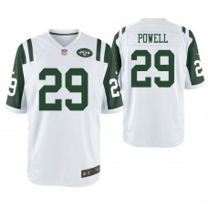 New York Jets #29 Bilal Powell White Game Jersey