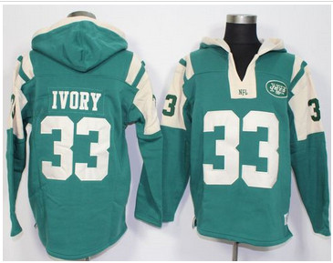 New York Jets #33 Chris Ivory Green Player Winning Method Pullover NFL Hoodie