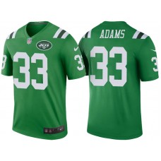 New York Jets #33 Jamal Adams Green Color Rush Legend Jersey