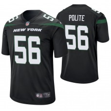 New York Jets #56 Jachai Polite 2019 NFL Draft Black Game Jersey