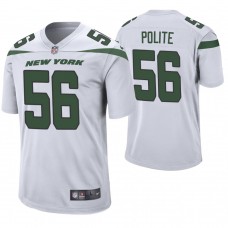 New York Jets #56 Jachai Polite 2019 NFL Draft White Game Jersey
