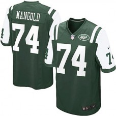 New York Jets #74 Nick Mangold Green Game Jersey
