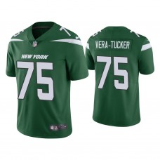 New York Jets #75 Alijah Vera-Tucker Green 2021 NFL Draft Vapor Limited Jersey