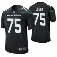 New York Jets #75 Chuma Edoga 2019 NFL Draft Black Game Jersey
