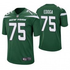 New York Jets #75 Chuma Edoga 2019 NFL Draft Green Game Jersey