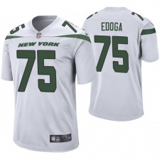 New York Jets #75 Chuma Edoga 2019 NFL Draft White Game Jersey