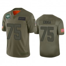New York Jets #75 Chuma Edoga Camo 2019 Salute to Service Limited Jersey