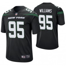 New York Jets #95 Quinnen Williams 2019 NFL Draft Black Game Jersey