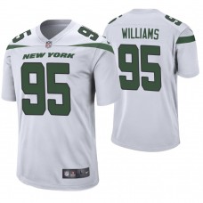 New York Jets #95 Quinnen Williams 2019 NFL Draft White Game Jersey