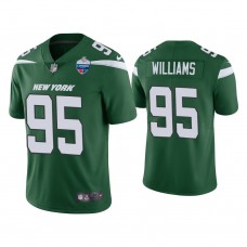 New York Jets #95 Quinnen Williams Green 2021 London Limiteds Patch Limited Jersey