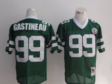 New York Jets #99 Mark Gastineau Green Throwback Jersey.bmp
