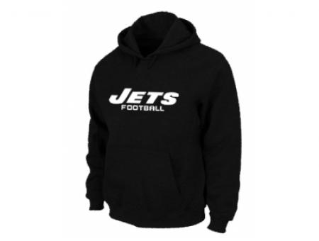 New York Jets Authentic font Pullover Hoodie Black