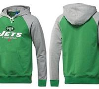 New York Jets Critical Victory Pullover Hoodie Green & Grey
