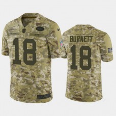 New York Jets Deontay Burnett #18 Camo Jersey 2018 Salute to Service