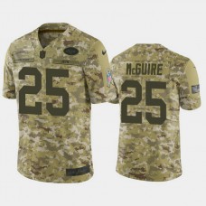 New York Jets Elijah McGuire #25 Camo Jersey 2018 Salute to Service