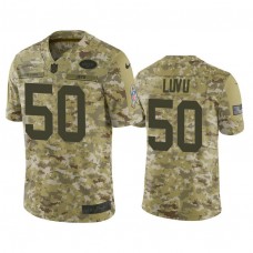 New York Jets Frankie Luvu #50 Camo Jersey 2018 Salute to Service