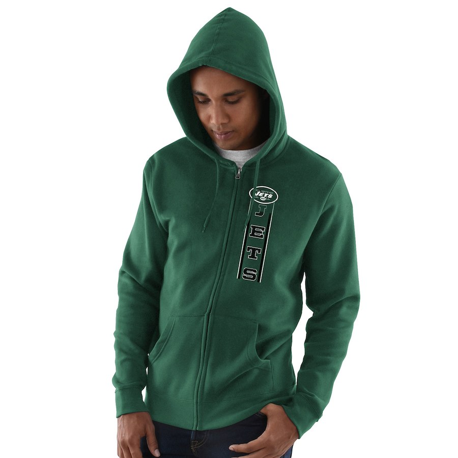 New York Jets Hook And Ladder Full Zip Hoodie Green