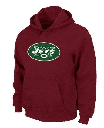 New York Jets Logo Pullover Hoodie RED