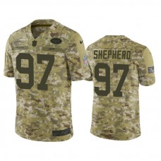 New York Jets Nathan Shepherd #97 Camo Jersey 2018 Salute to Service