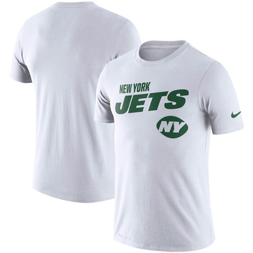 New York Jets Nike Sideline Line Of Scrimmage Legend Performance T-Shirt White
