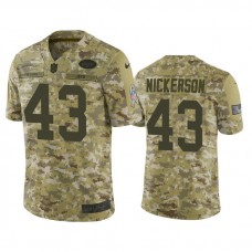New York Jets Parry Nickerson #43 Camo Jersey 2018 Salute to Service