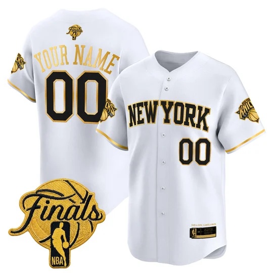 New York Knicks 2026 Finals Vapor Custom Baseball Jersey - All    Stitched