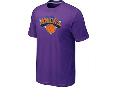New York Knicks Big & Tall Primary Logo Purple T-Shirt