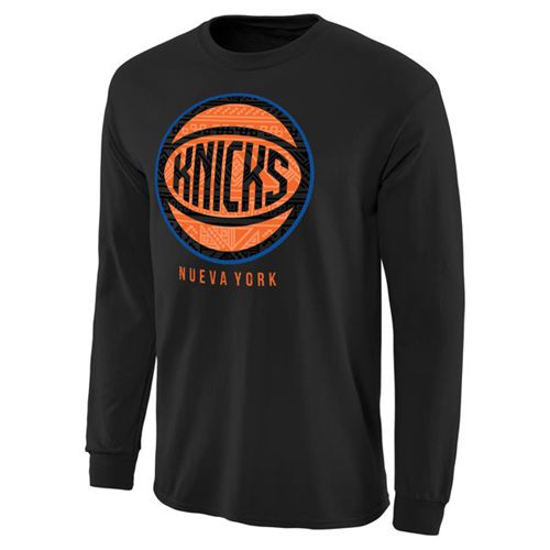 New York Knicks Noches Enebea Long Sleeves T-Shirt Black