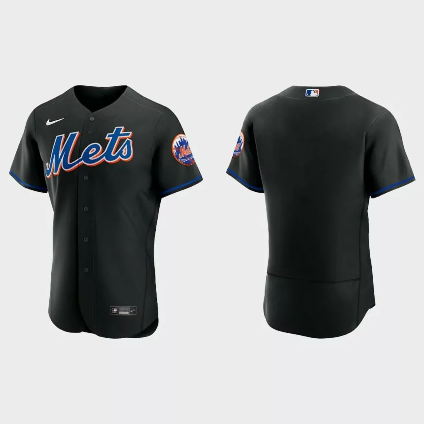 New York Mets 2022 Authentic Alternate Jersey – Black