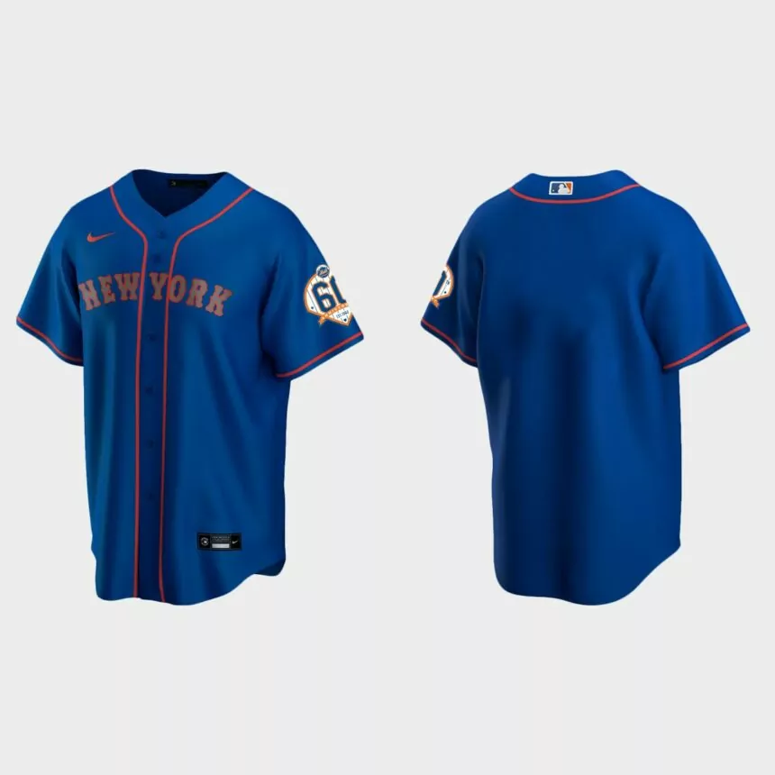 New York Mets 60th Anniversary Replica Jersey – Royal