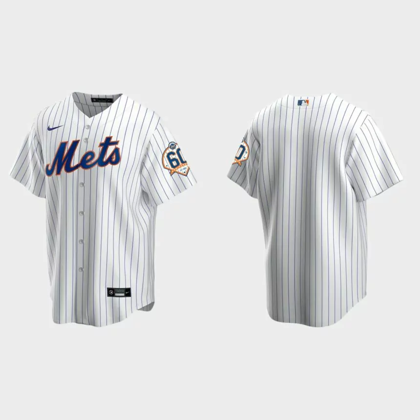 New York Mets 60th Anniversary Replica Jersey – White