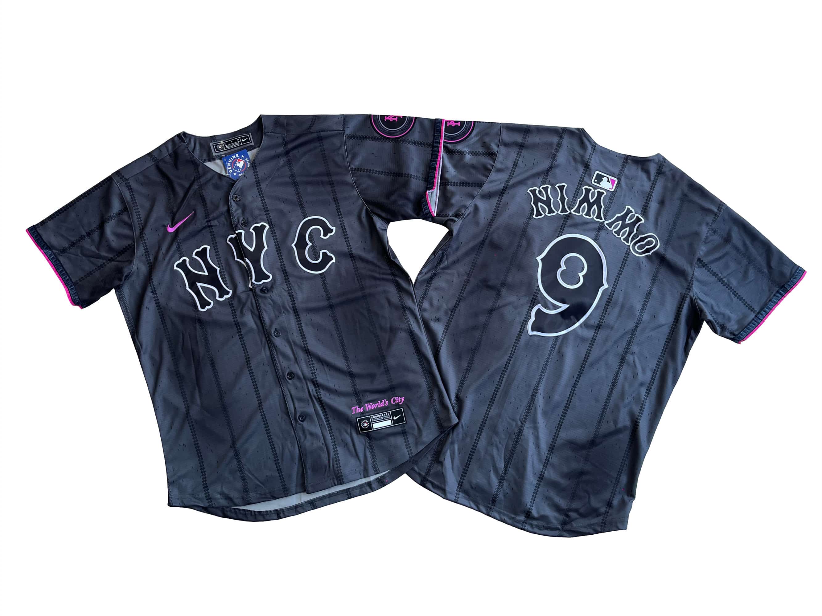 New York Mets Brandon Nimmo Nike Graphite 2024 City Connect Limited Player Jersey