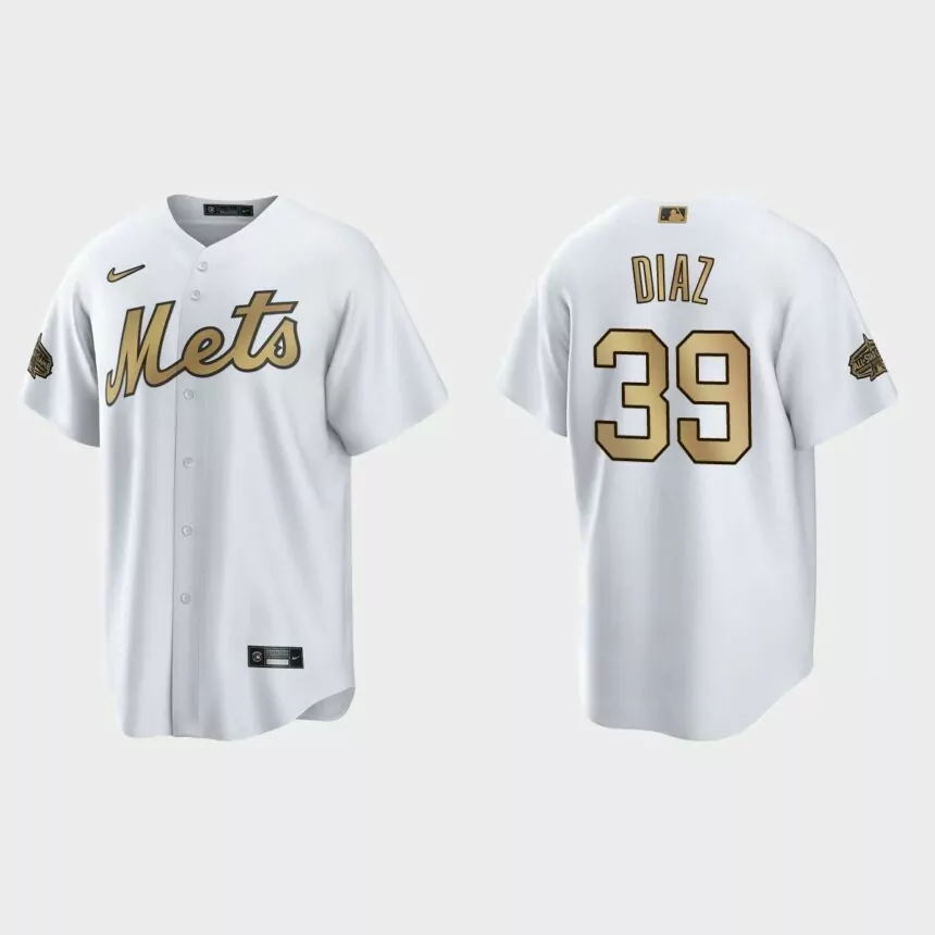 New York Mets Edwin Diaz 2022 MLB All-Star Game Replica Jersey – White