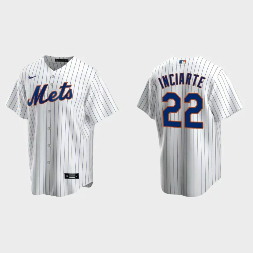 New York Mets Ender Inciarte Replica Home Jersey – White