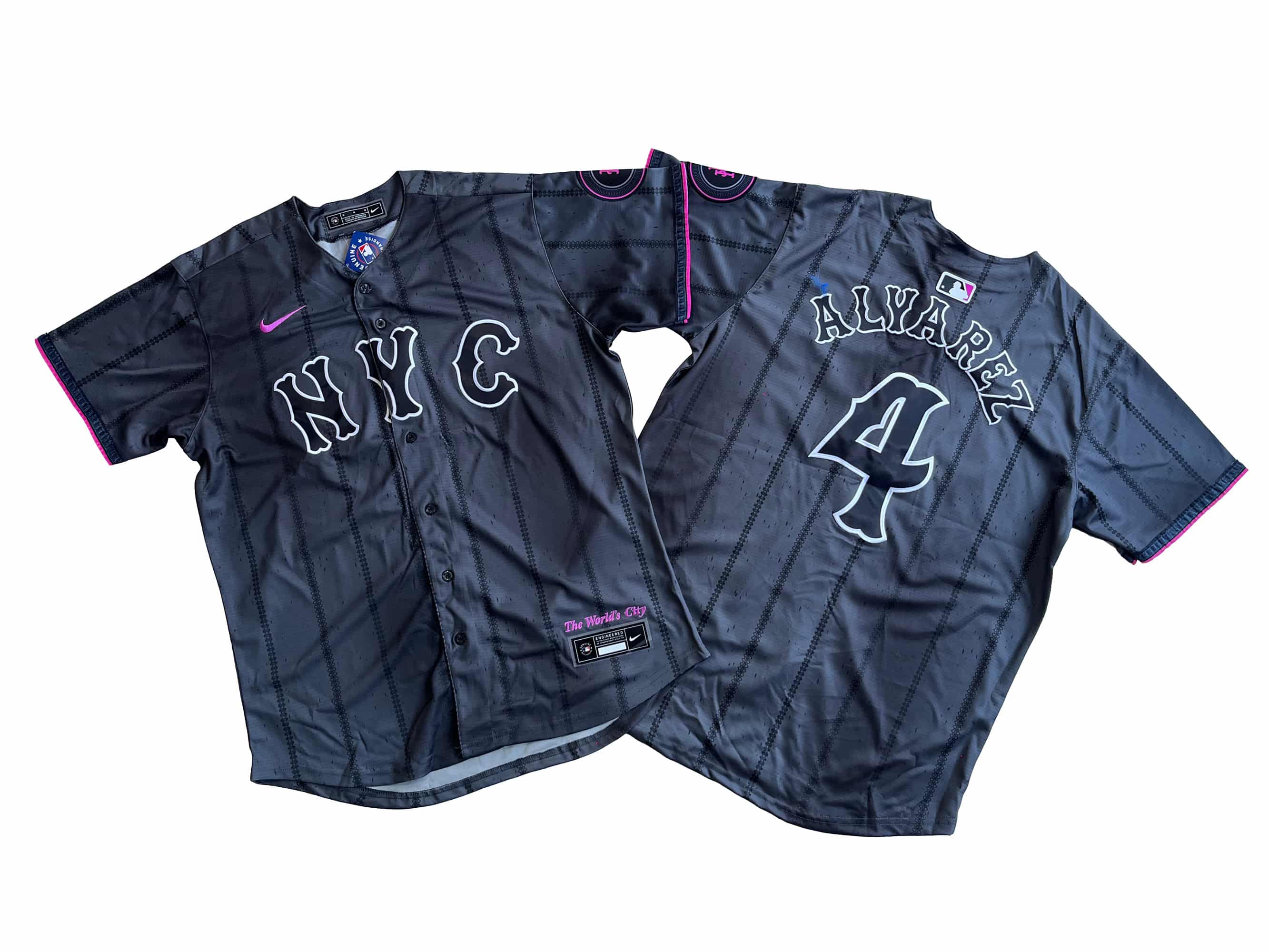 New York Mets Francisco Alvarez Nike Graphite 2024 City Connect Limited Player Jersey