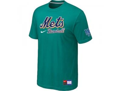 New York Mets Green NEW Short Sleeve Practice T-Shirt