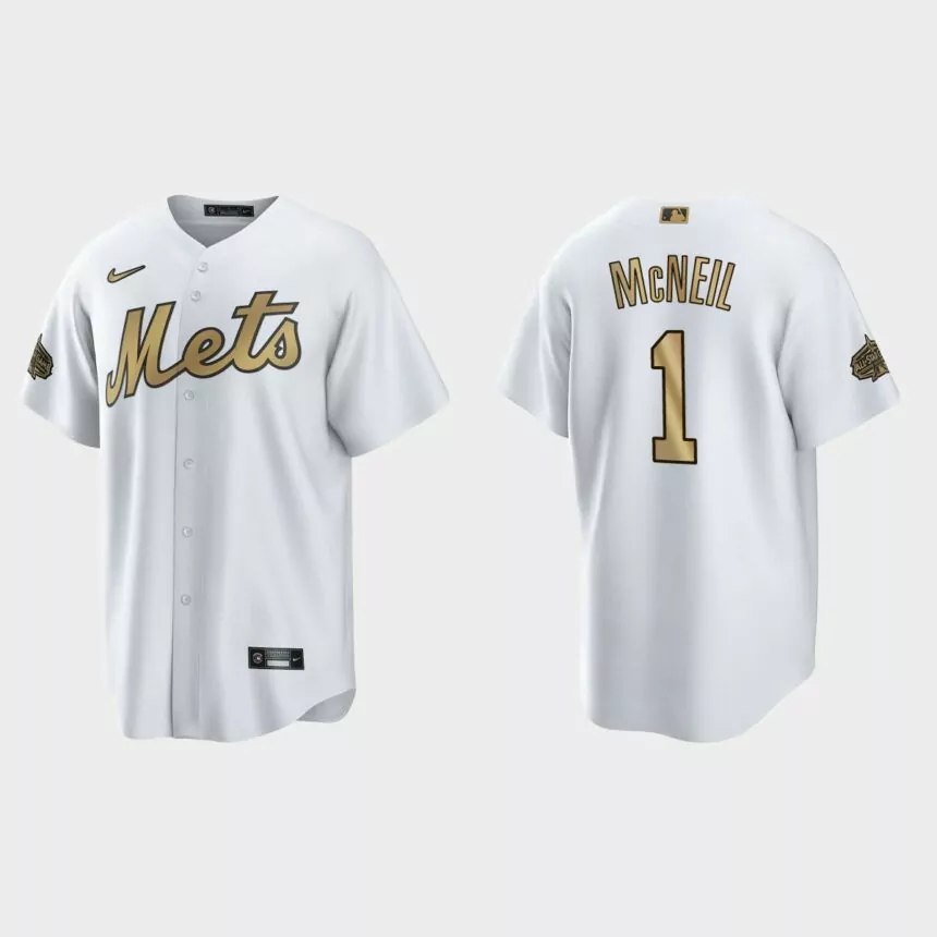 New York Mets Jeff McNeil 2022 MLB All-Star Game Replica Jersey – White