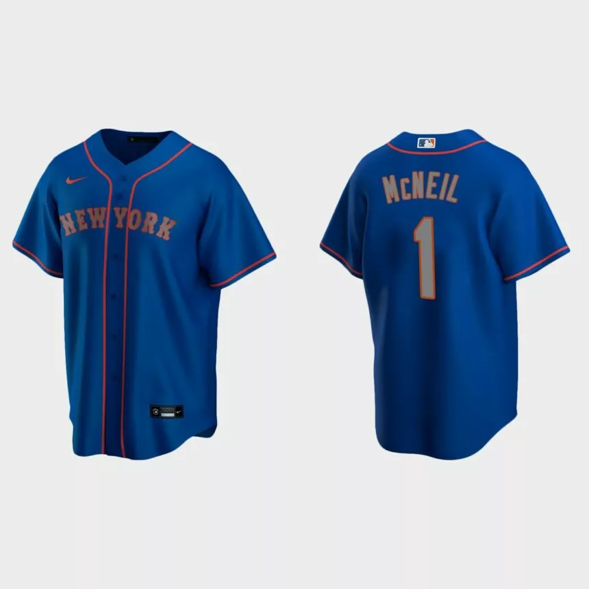 New York Mets Jeff McNeil Replica Alternate Jersey – Royal