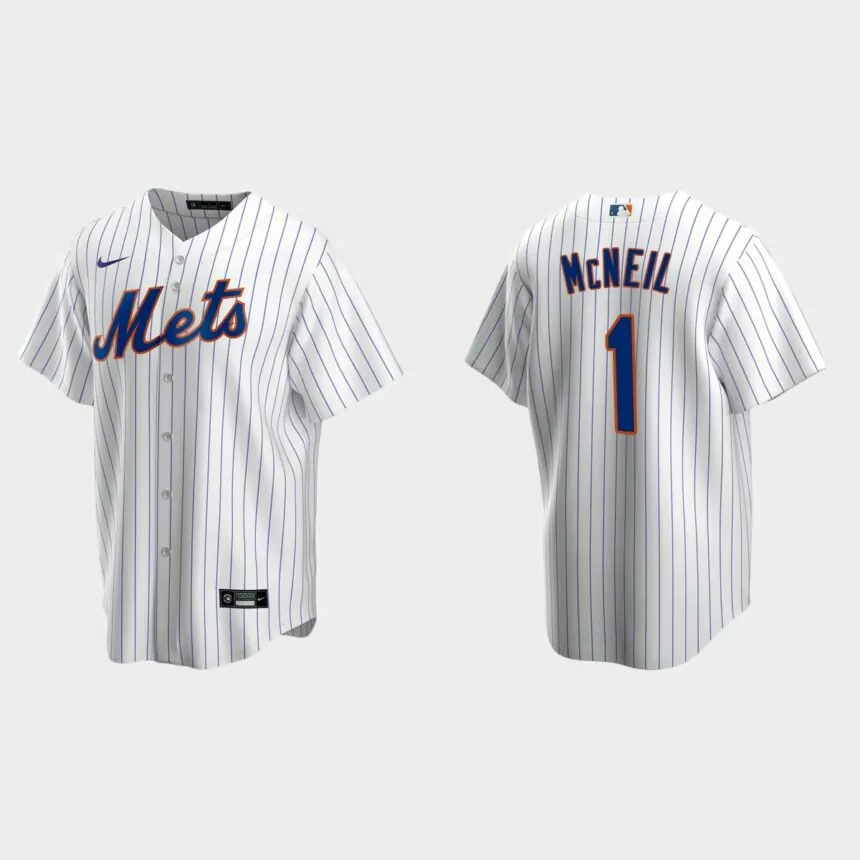 New York Mets Jeff McNeil Replica Home Jersey – White