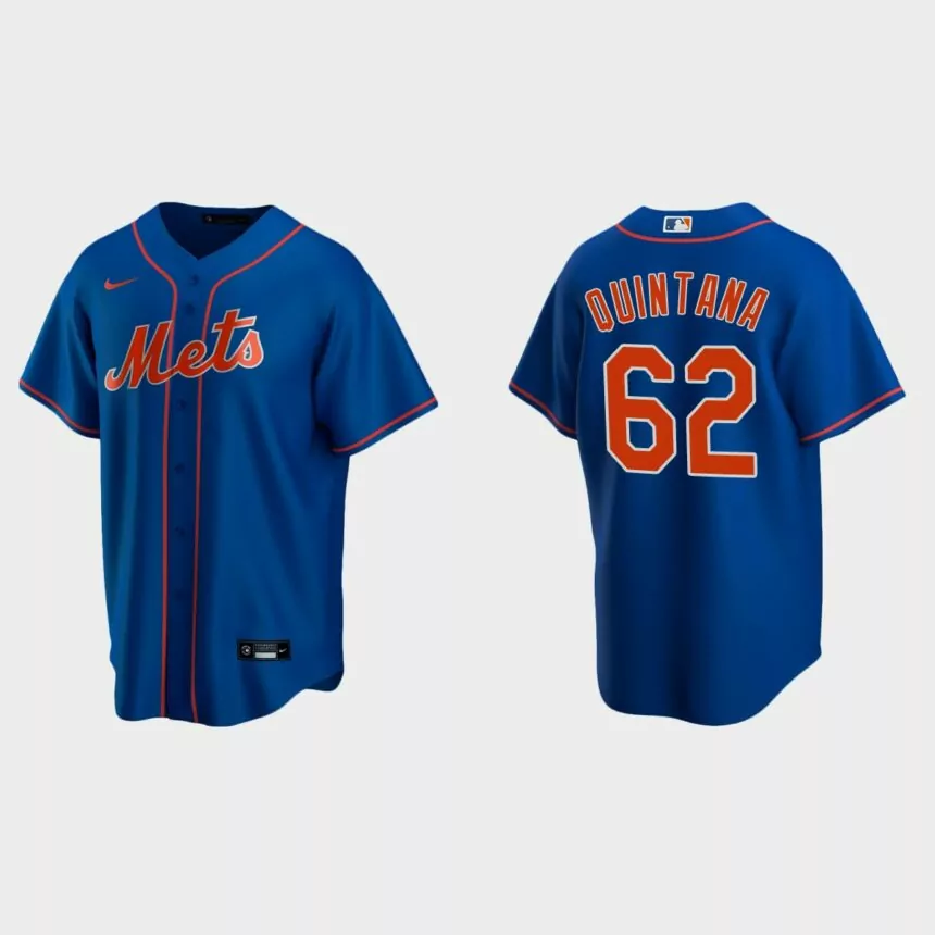 New York Mets Jose Quintana Replica Jersey – Royal