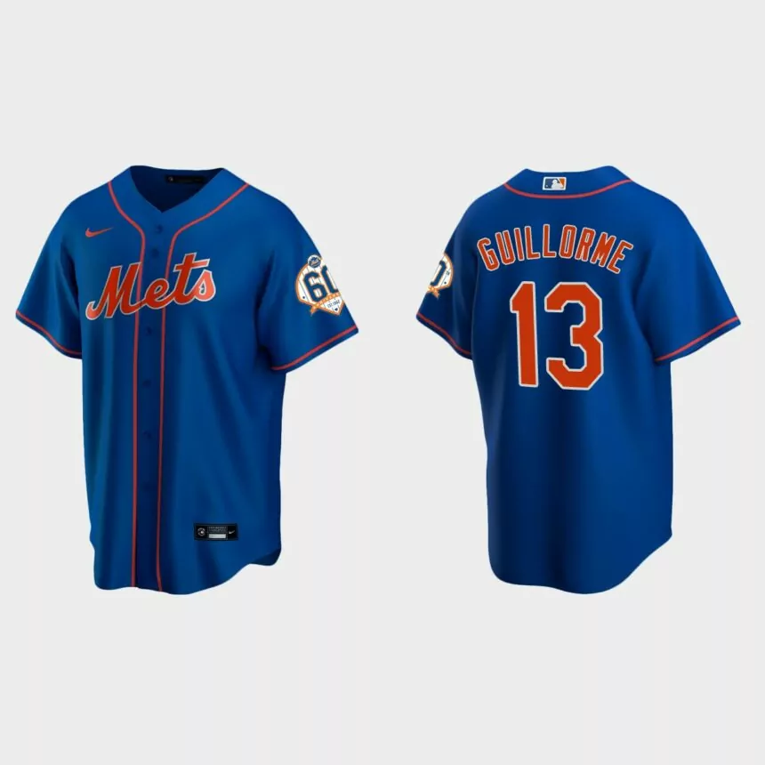 New York Mets Luis Guillorme 60th Anniversary Alternate Jersey – Royal