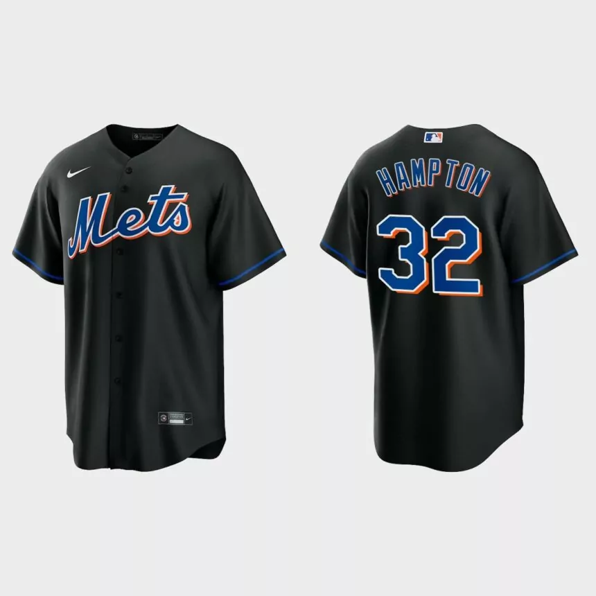 New York Mets Mike Hampton Replica Alternate Jersey – Black