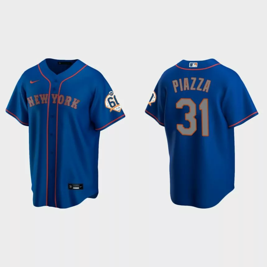 New York Mets Mike Piazza 60th Anniversary Replica Jersey – Royal