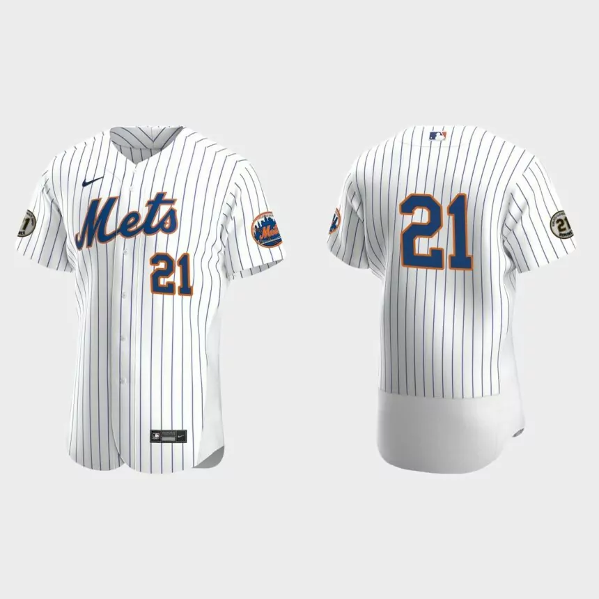 New York Mets Roberto Clemente Day Authentic Jersey – White