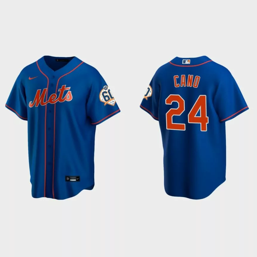 New York Mets Robinson Cano 60th Anniversary Alternate Jersey – Royal