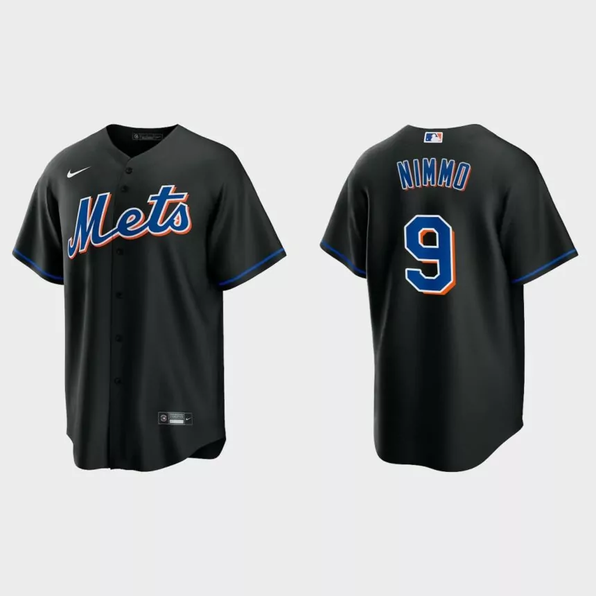 New York Mets Robinson Cano Replica Alternate Jersey – Black