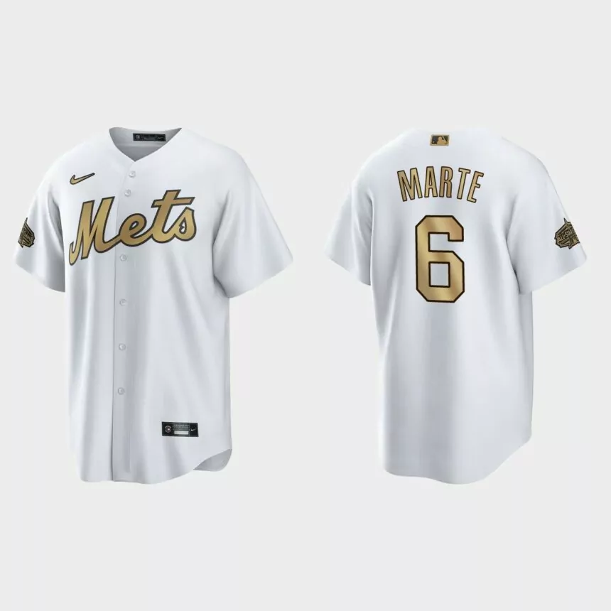 New York Mets Starling Marte 2022 MLB All-Star Game Replica Jersey – White